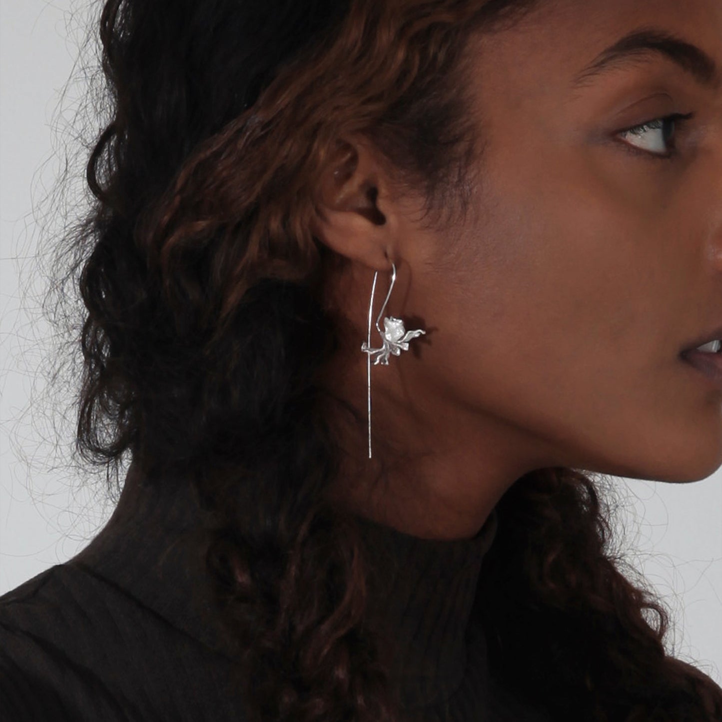Early Blooming Iris Hook Earrings