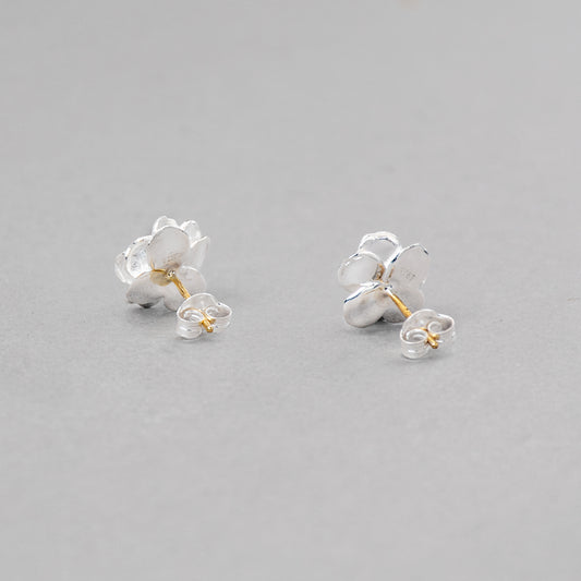 White Camellia Earrings