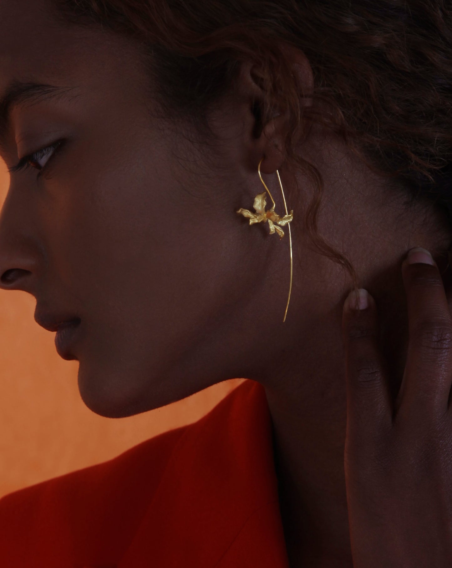 Early Blooming Iris Hook Earrings