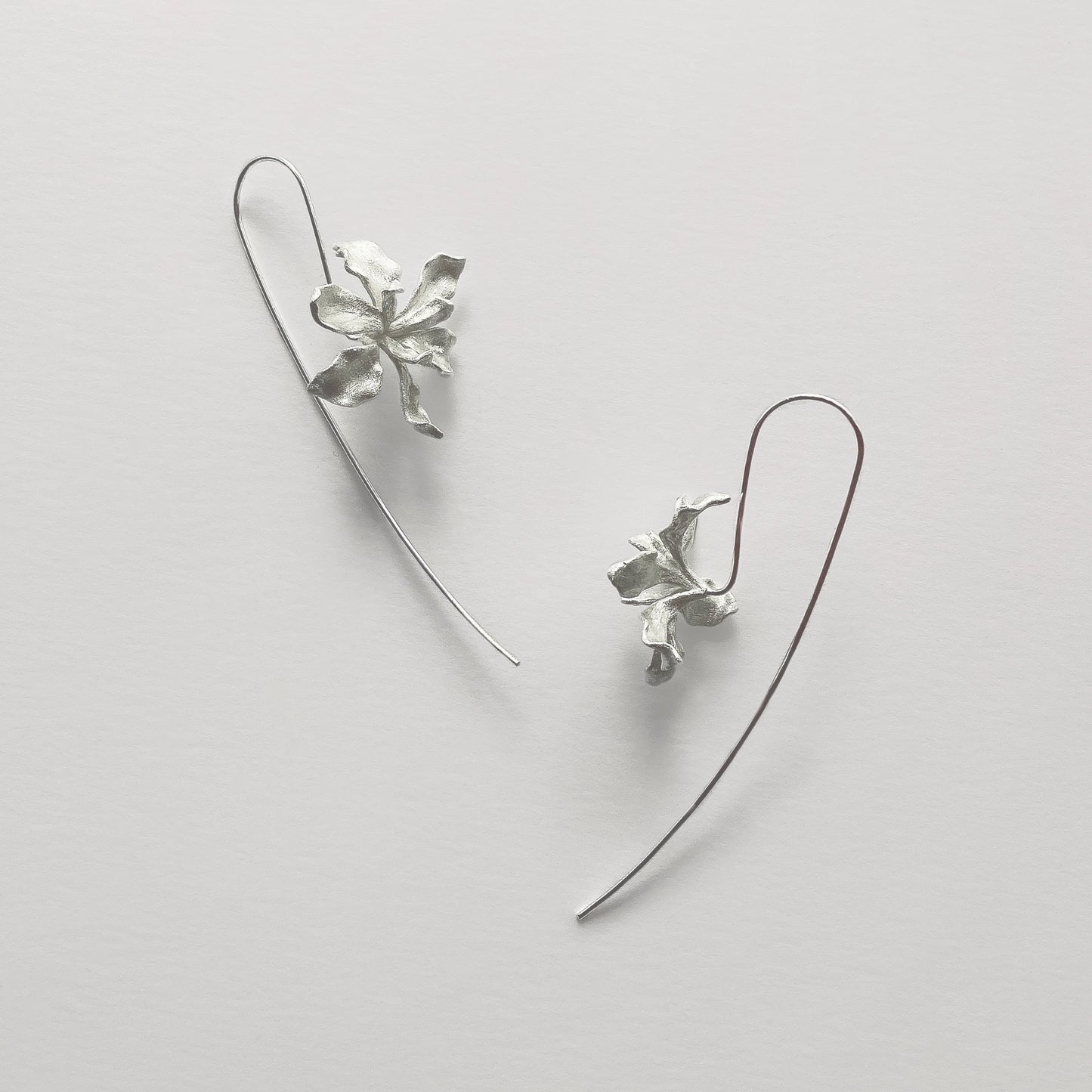Early Blooming Iris Hook Earrings